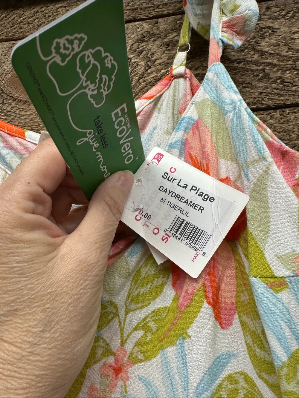 🌺 Roxy Sur La Plage “Daydreamer” Floral Maxi Dress Cover-Up | NWT | Medium 🌺 - Picture 10 of 11